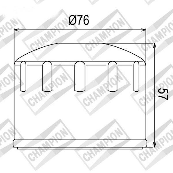 Olejový filtr CHAMPION COF065 100609705