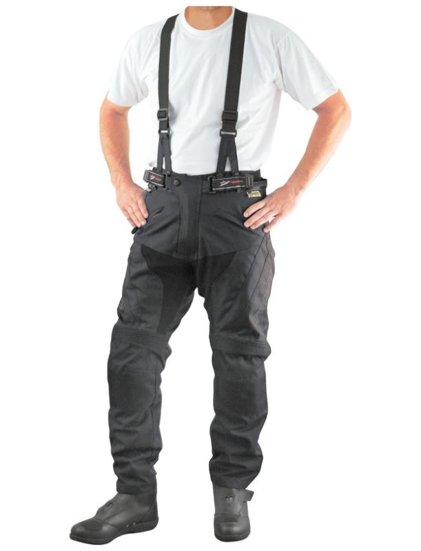 kalhoty Kodra Strap, ROLEFF, pánské (černé, odnímatelné kšandy)
