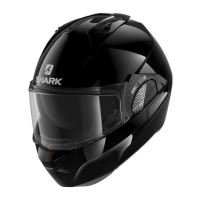 Překlápěcí helma SHARK EVO-GT Blank Black (lesklá)