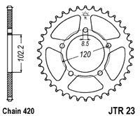 Řetězová rozeta JT JTR 23-47 47 zubů, 420