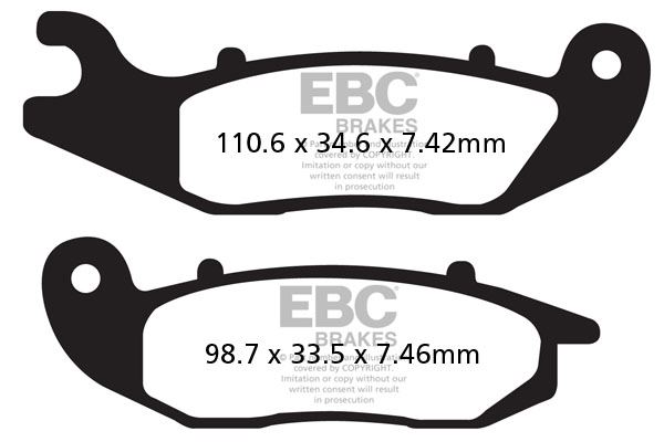 Brzdové destičky EBC FA465TT