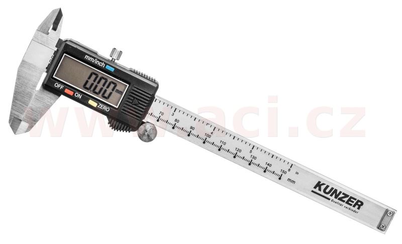 digitální posuvné měřidlo 150 mm, přesnost 0,01 mm, kovové tělo
