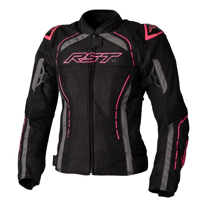 Dámská textilní bunda RST 3118 S1 CE Black / Neon Pink