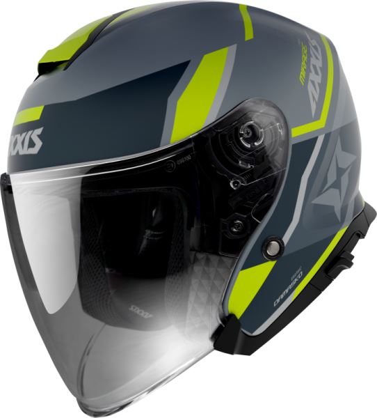 Otevřená helma AXXIS MIRAGE SV ABS damasko fluor yellow matt M