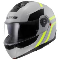 Výklopná helma LS2 FF908 STROBE II AUTOX GREY H-V YELLOW-06 S