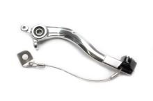 Brzdový pedál MOTION STUFF 83P-0881002 silver body, black steel fixed tip Pevný hrot z oceli