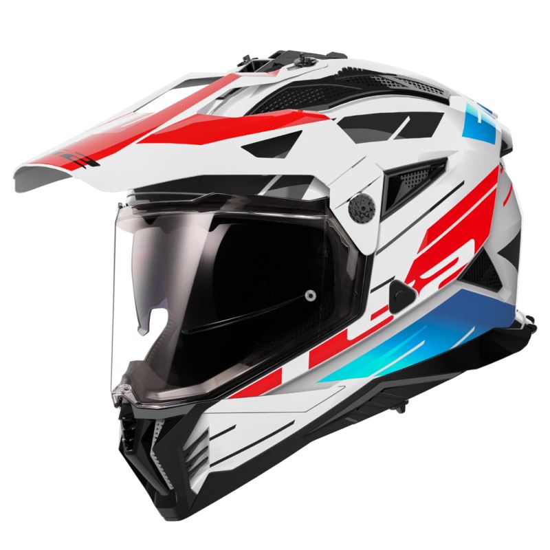 Enduro helma LS2 MX702 PIONEER II Namib White / Blue / Red-06