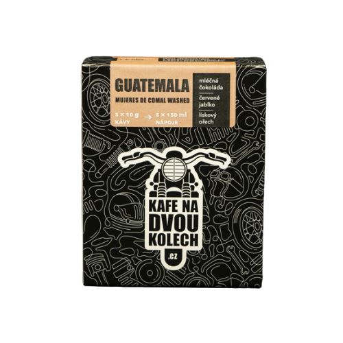 Káva pro motorkáře Guatemala Mujeres de Comal Washed drip bagy ( balení 5 ks)