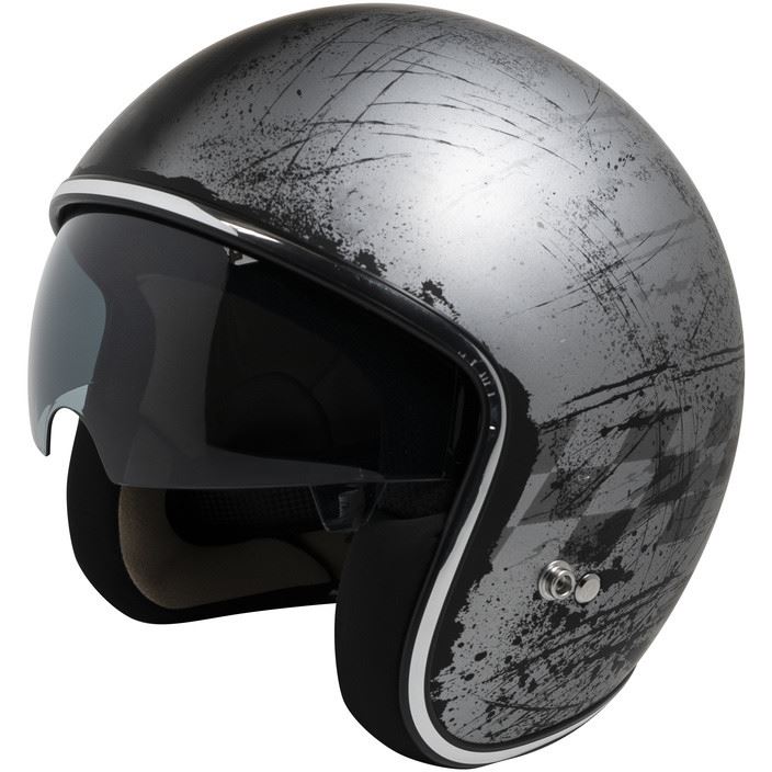 Otevřená helma iXS iXS77 2.5 X10064 matt silver - black L