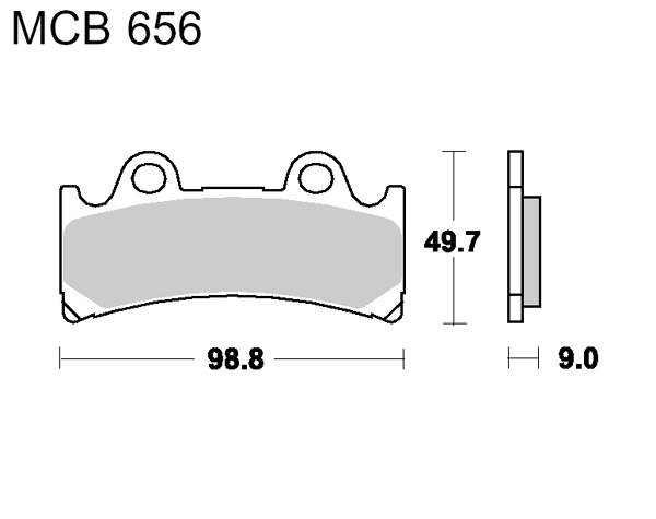 Brzdové destičky LUCAS MCB 656 SV