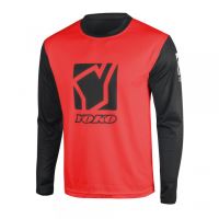 Dětský motokrosový dres YOKO SCRAMBLE černý / červený