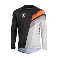Motokrosový dres YOKO VIILEE černý / bílý / oranžový