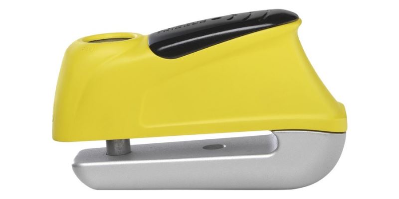 zámek na kotoučovou brzdu s alarmem 350 Trigger Alarm (průměr třmenu 10 mm), ABUS (žlutý)