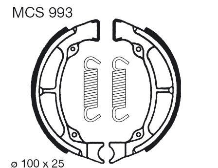 Brzdové čelisti LUCAS MCS 993