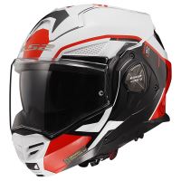 Překlápěcí helma LS2 FF901 ADVANT X METRYK White Red-06