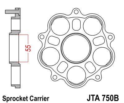 Unašeč rozety JT JTA 750B