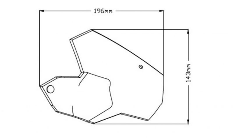 Handelbar deflector PUIG 1319F tmavá kouřová