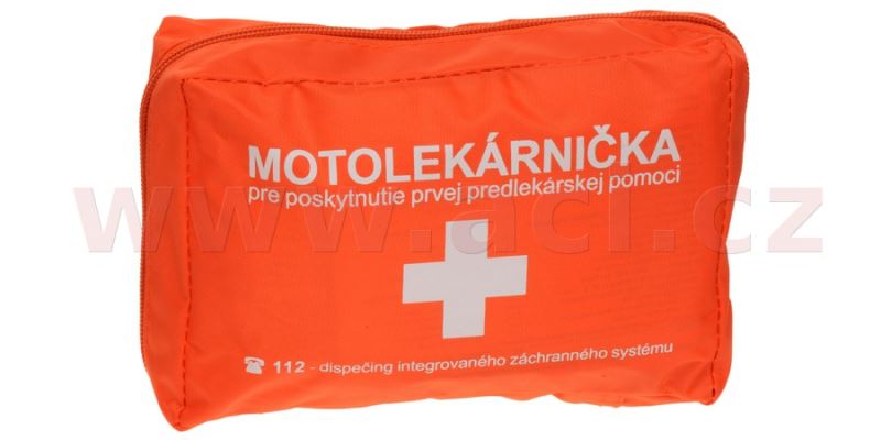 motolékárnička SK - textilní (výbava dle platné vyhlášky MZ SR 143/2009 z.z., oranžová)