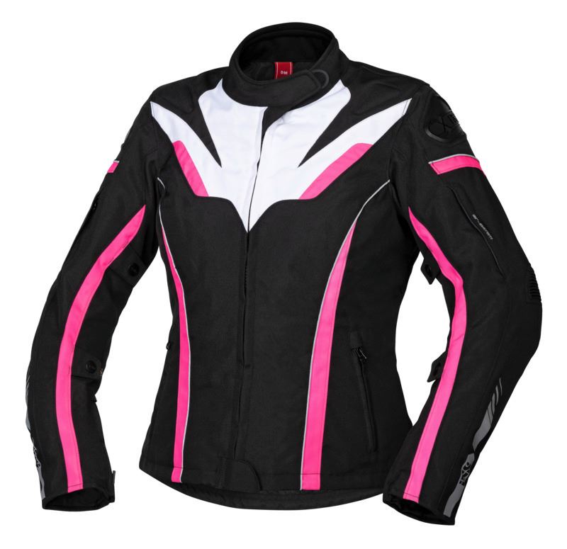 Dámská textilní bunda iXS RS-1000-ST Black / White / Pink