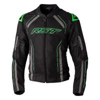 Textilní bunda RST 3117 S1 CE Black / Neon Green