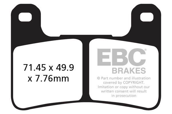 Brzdové destičky EBC EPFA379HH