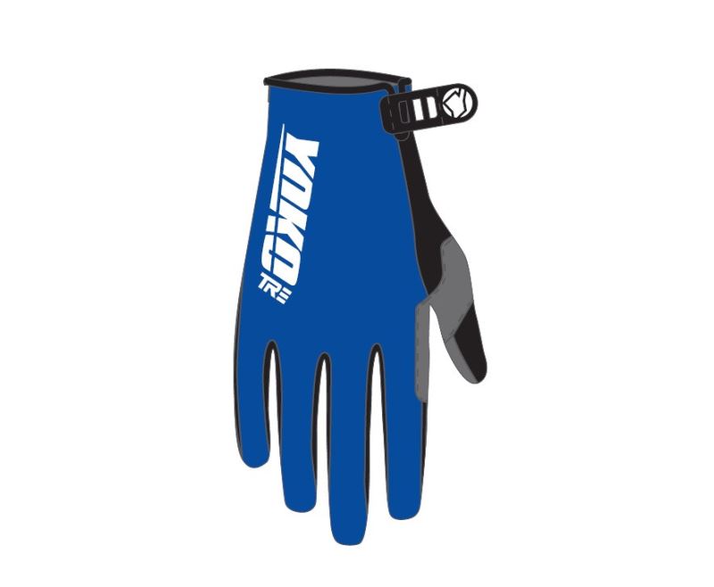 Motokrosové rukavice YOKO TRE modrá