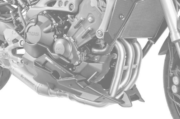 Spoiler motoru PUIG 7540C karbonový vzhled včetně samolepek