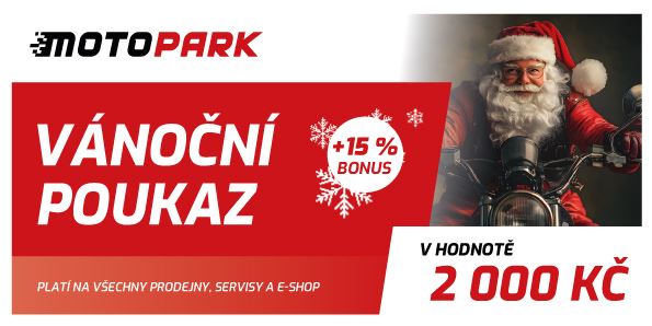 Vánoční poukaz MOTOPARK v hodnotě 2000 Kč