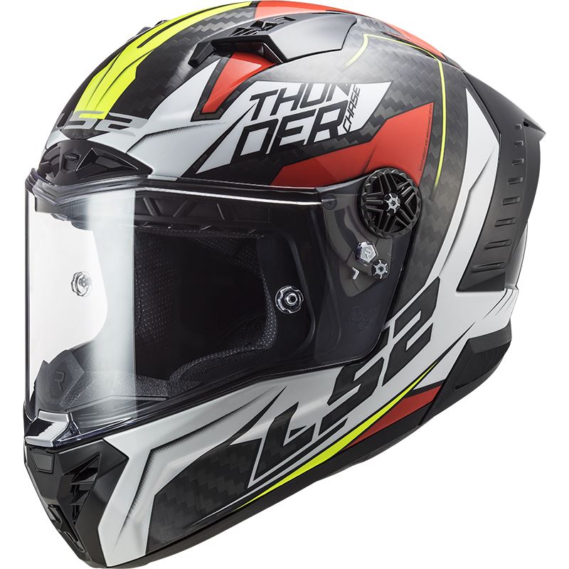 Závodní helma LS2 FF805 THUNDER C CHASE Gloss White Red