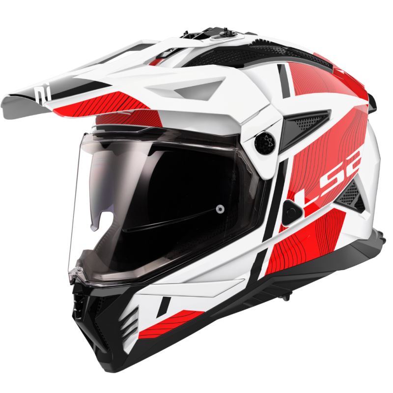 Enduro helma LS2 MX702 PIONEER II Hill White / Red-06