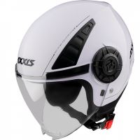 Otevřená helma AXXIS Metro ABS Solid Matt Black Gloss Pearl White