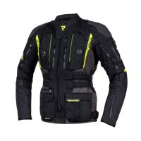 Textilní bunda REBELHORN Patrol Black / Fluo Yellow
