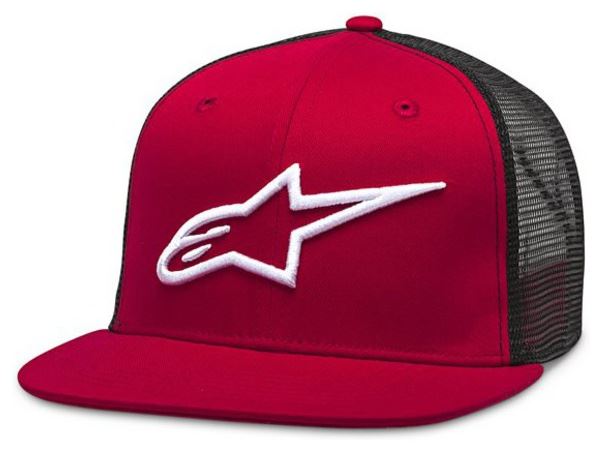 kšiltovka CORP TRUCKER, ALPINESTARS (červená/černá)