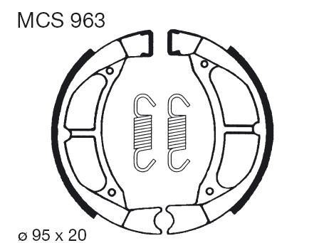 Brzdové čelisti LUCAS MCS 963