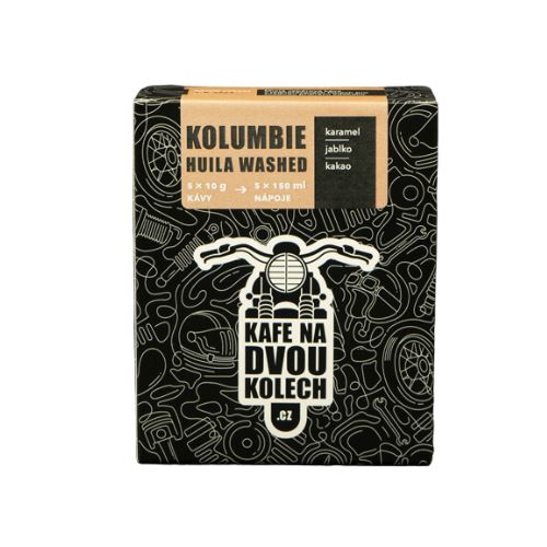 Káva pro motorkáře Kolumbie Huila Washed drip bagy (balení 5 ks)