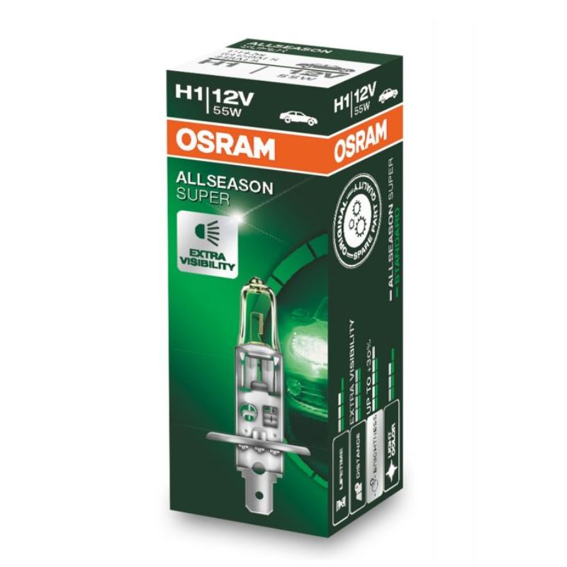 Žárovka H1 55W (patice P14,5s) OSRAM ALLSEASON SUPER