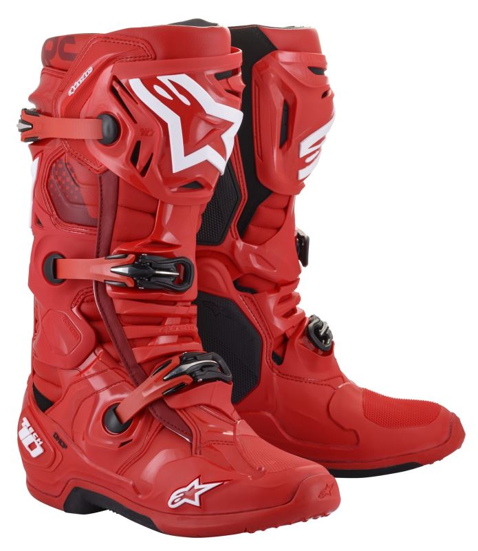 Boty TECH 10 2022, ALPINESTARS (červená)