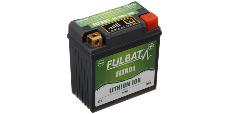 lithiová baterie  LiFePO4  FLTK01 FULBAT  12V, 2Ah, 140A, 86x48x90 (pro motocykly KTM, YTX5L-BS/YTX4L-BS)