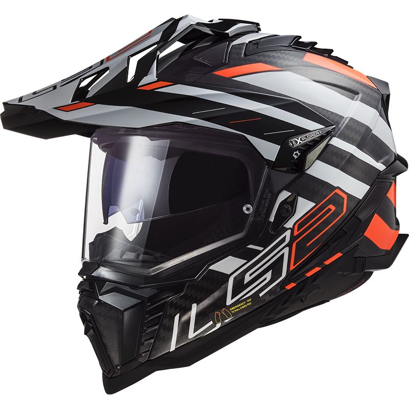 Enduro helma LS2 MX701 EXPLORER C EDGE Black / Fluo Orange-06