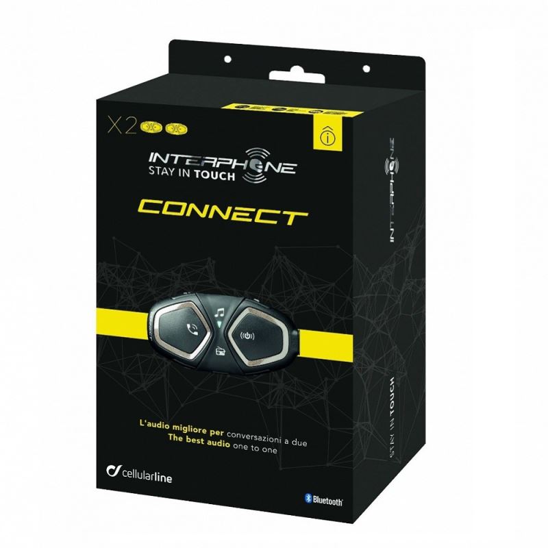 Bluetooth handsfree CELLULARLINE Interphone CONNECT - Twin pack
