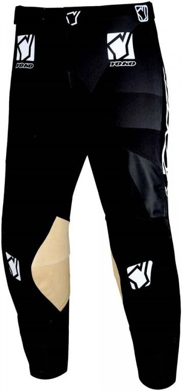 Motokrosové dětské kalhoty YOKO KISA černá