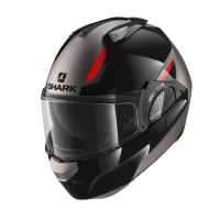 Překlápěcí helma SHARK EVO-GT SEAN Antracit / Black / Red