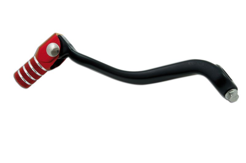 řadící páka hliníková Kawasaki, RTECH (černo-červená)