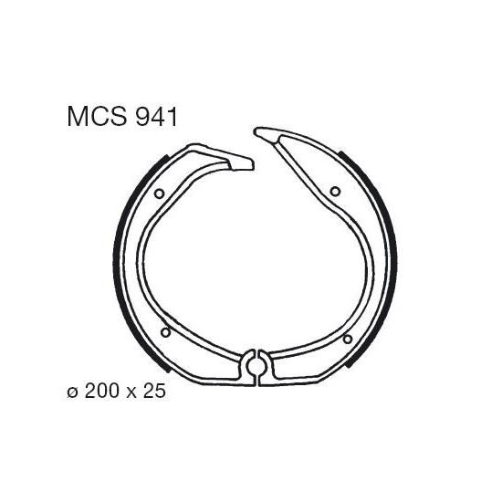 Brzdové čelisti LUCAS MCS 941