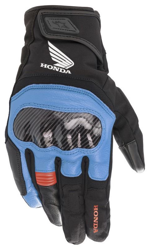 rukavice SMX Z DRYSTAR HONDA kolekce 2021, ALPINESTARS (světle šedá/černá/modrá/červená)