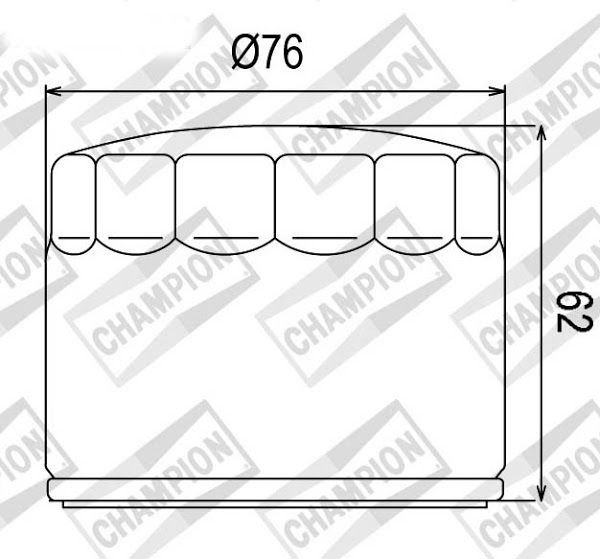 Olejový filtr CHAMPION COF060 100609695