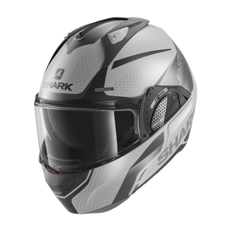 Překlápěcí helma SHARK EVO-GT Encke Antracit / Black / Silver