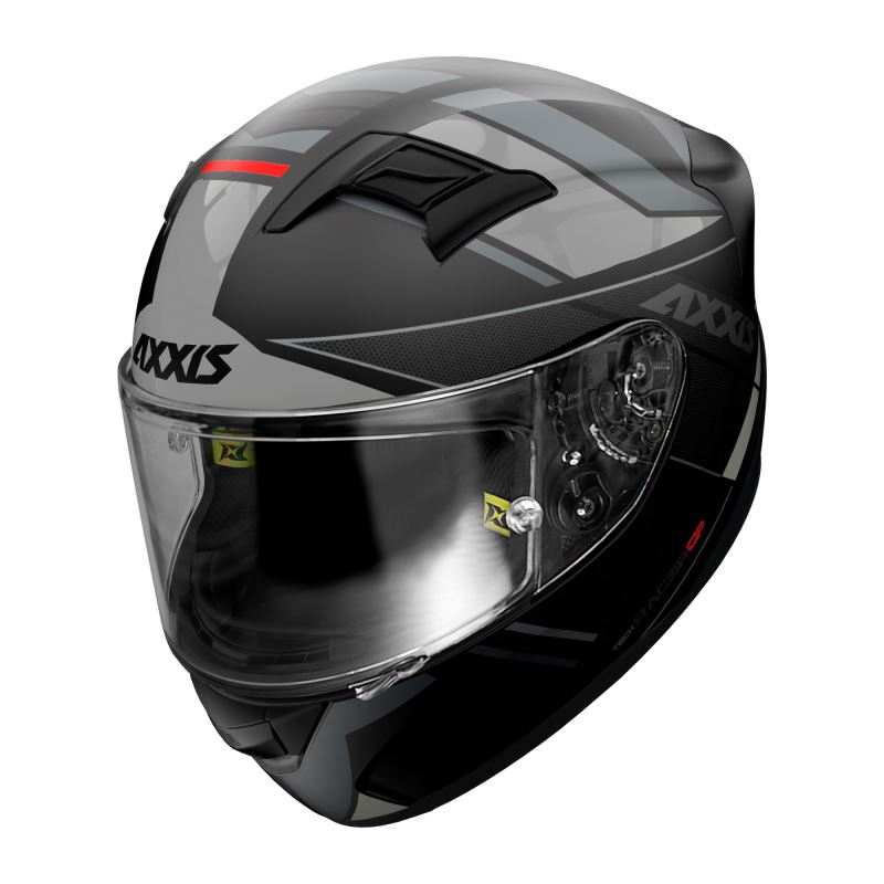 Integrální helma AXXIS GP RACER SV FIBER TECH matná šedá