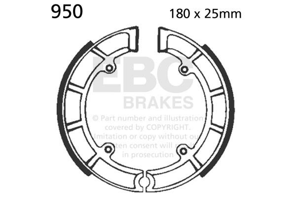 Sada brzdových čelistí EBC 950