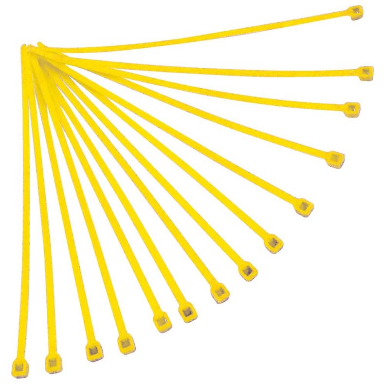 stahovací páska 280 x 4,8 mm, RTECH (žlutá, 100 ks)